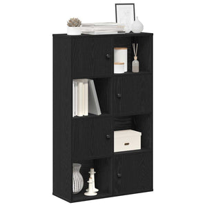 Bücherregal Schwarz Eiche 60x24x101,5 cm