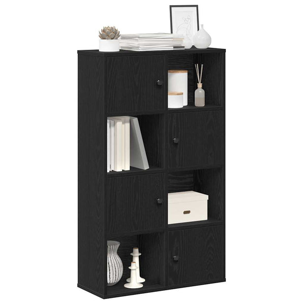 Bücherregal Schwarz Eiche 60x24x101,5 cm