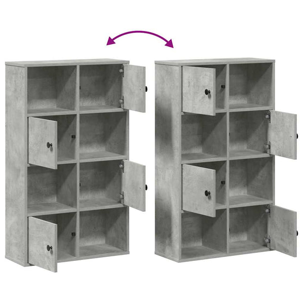 Bücherregal Betongrau 60x101,5 cm