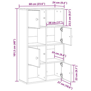 Bücherregal Artisan Eiche 60x24x101,5 cm