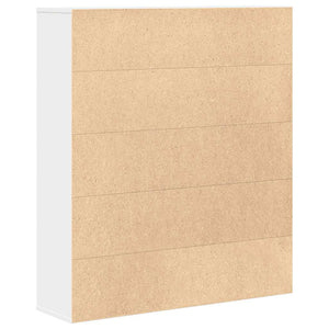 Weißes Bücherregal 89x24x101,5 cm