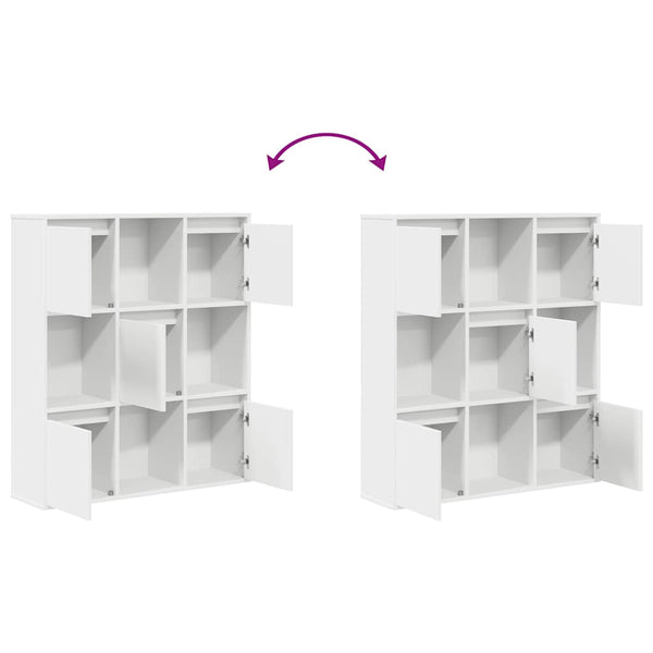 Weißes Bücherregal 89x24x101,5 cm