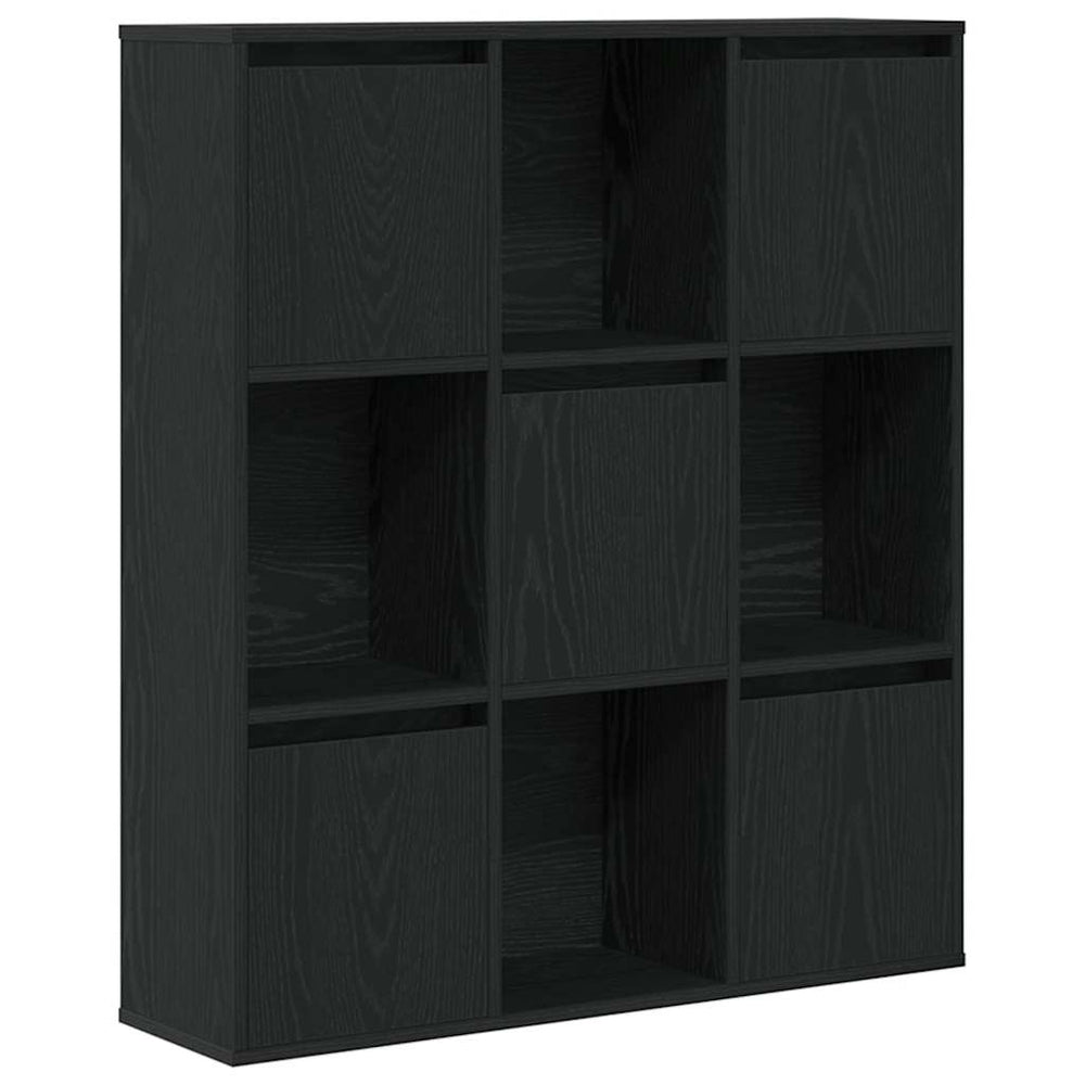 Bücherregal Schwarz Eiche 89x24x101,5 cm