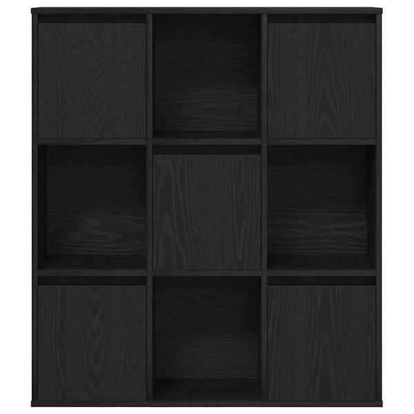 Bücherregal Schwarz Eiche 89x24x101,5 cm