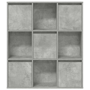 Betongraues Bücherregal, 89 cm breit