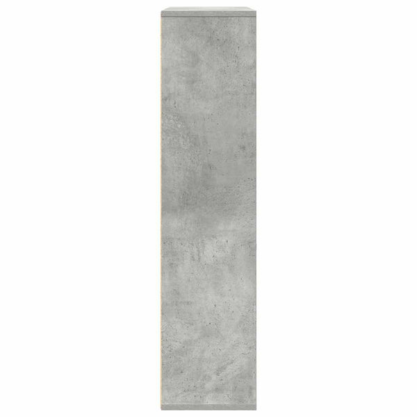 Betongraues Bücherregal, 89 cm breit