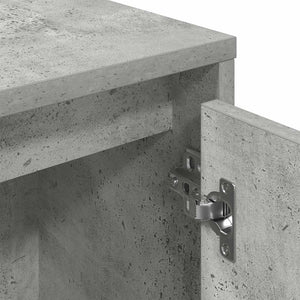 Betongraues Bücherregal, 89 cm breit