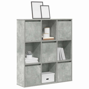 Betongraues Bücherregal, 89 cm breit