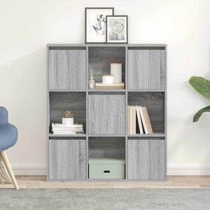 Bücherregal Grau Sonoma 89x24x101,5 cm