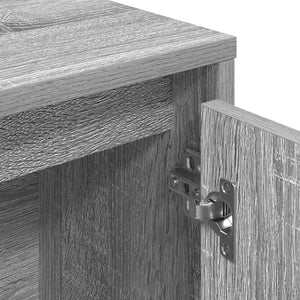 Bücherregal Grau Sonoma 89x24x101,5 cm