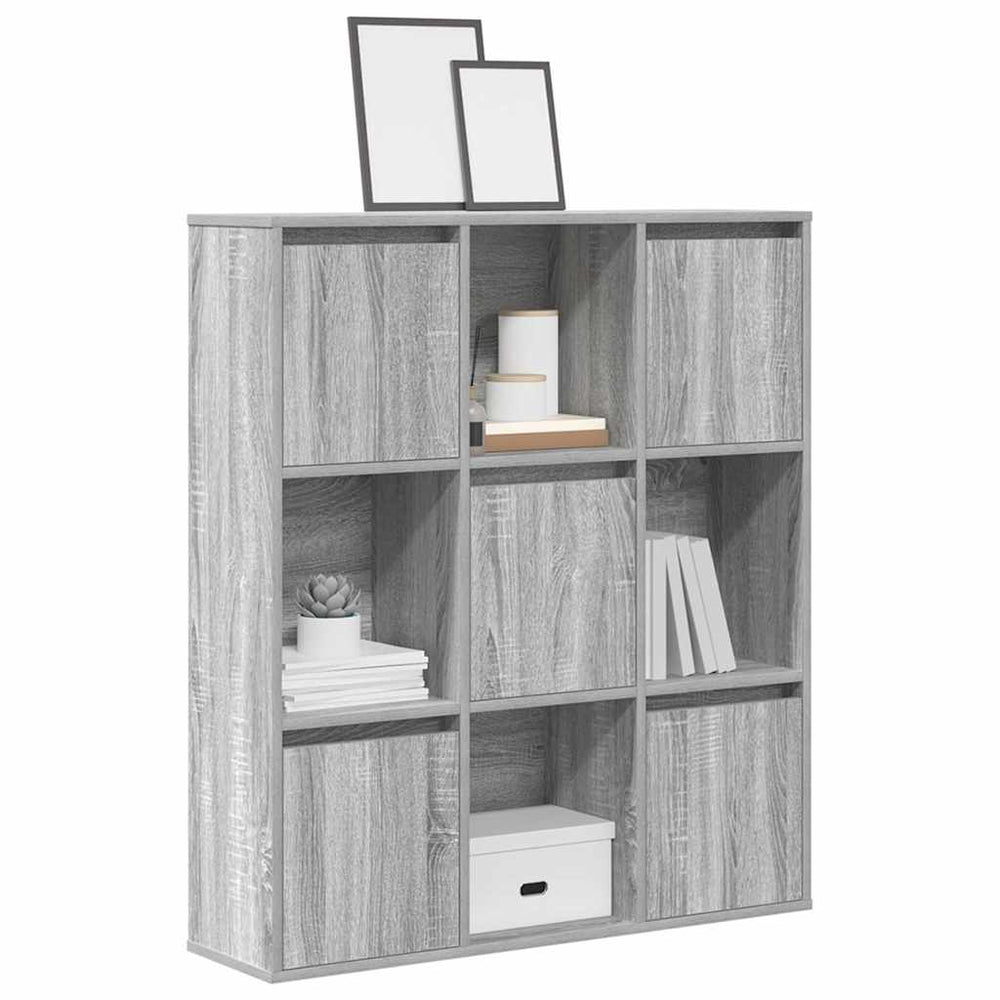 Bücherregal Grau Sonoma 89x24x101,5 cm