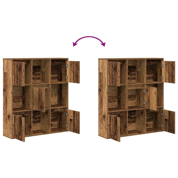 Bücherregal Altholz-Optik, 89 cm