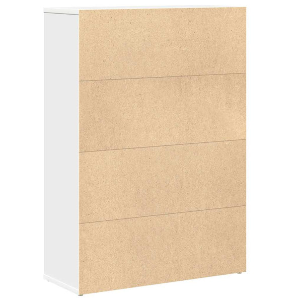 Weißes Bücherregal 60x24x85 cm