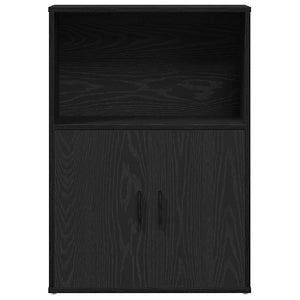 Bücherregal Schwarz Eichenoptik 60x85 cm