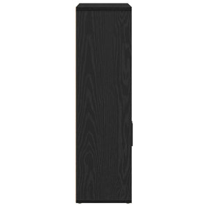 Bücherregal Schwarz Eichenoptik 60x85 cm