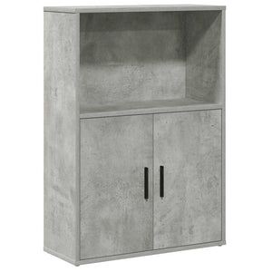 Bücherregal Betongrau 60x24x85 cm