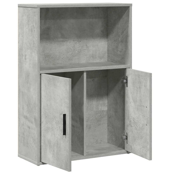 Bücherregal Betongrau 60x24x85 cm