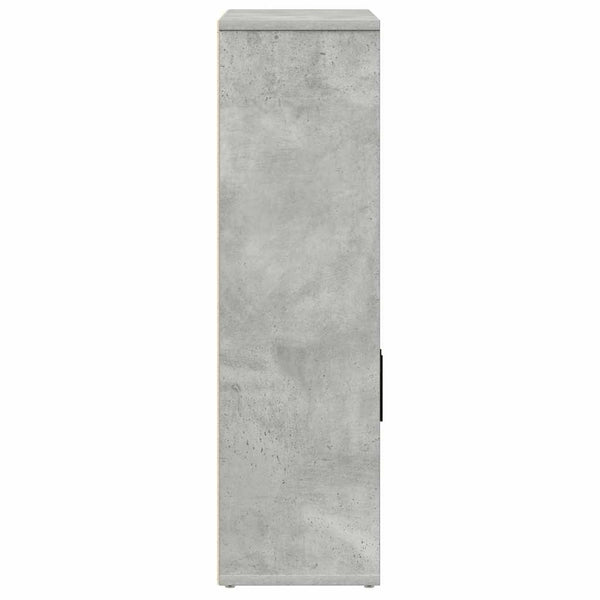 Bücherregal Betongrau 60x24x85 cm