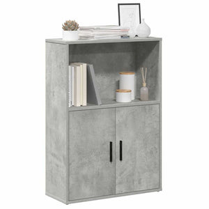 Bücherregal Betongrau 60x24x85 cm