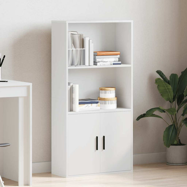 vidaXL Bibliothèque blanc 60x24x120 cm en bois d'ingénierie
