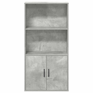 vidaXL Bibliothèque gris béton 60x24x120 cm en bois d'ingénierie