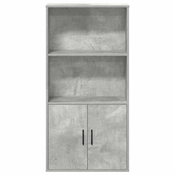 vidaXL Bibliothèque gris béton 60x24x120 cm en bois d'ingénierie