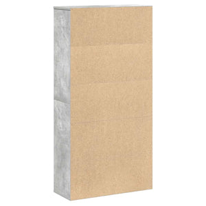 vidaXL Bibliothèque gris béton 60x24x120 cm en bois d'ingénierie