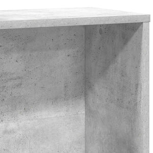 vidaXL Bibliothèque gris béton 60x24x120 cm en bois d'ingénierie