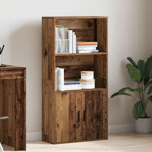 Bücherregal Altholz-Optik, 120 cm hoch