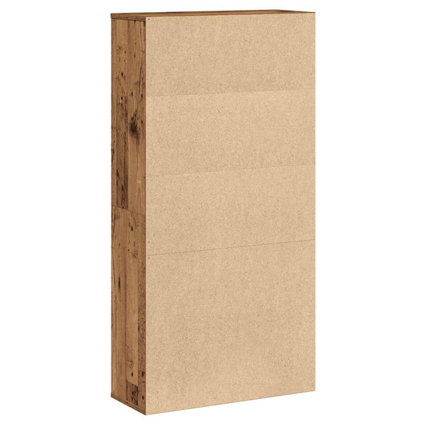 Bücherregal Altholz-Optik, 120 cm hoch