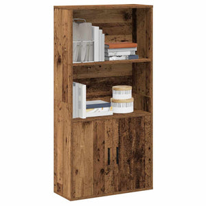 Bücherregal Altholz-Optik, 120 cm hoch