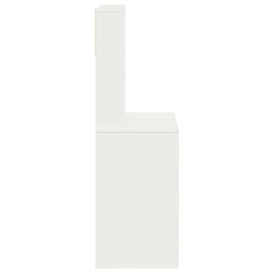 Schreibtisch mit Regal Weiß 100x45x140 cm