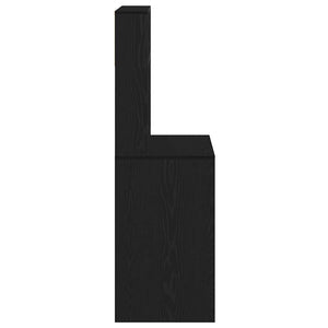 Schreibtisch mit Regal Schwarz 100x45x140 cm