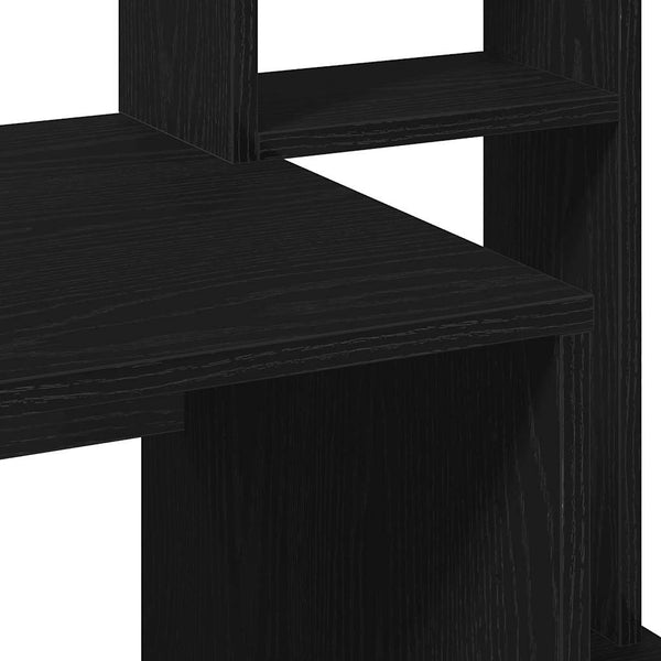 Schreibtisch mit Regal Schwarz 100x45x140 cm