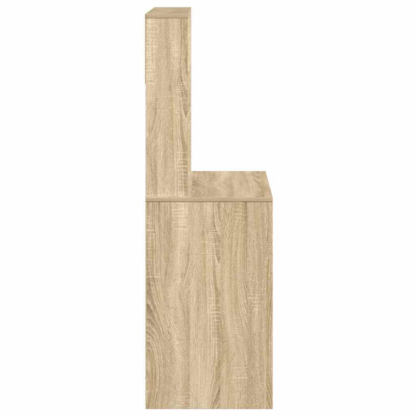 Schreibtisch mit Regal Sonoma Eiche 100x45x140 cm
