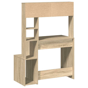 Schreibtisch mit Regal Sonoma Eiche 100x45x140 cm