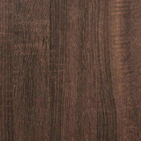 vidaXL Bureau avec étagère marron aspect chêne 100x45x140 cm