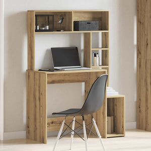Schreibtisch mit Regal Artisan Eiche 100cm
