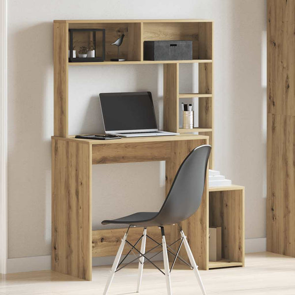 Schreibtisch mit Regal Artisan Eiche 100cm