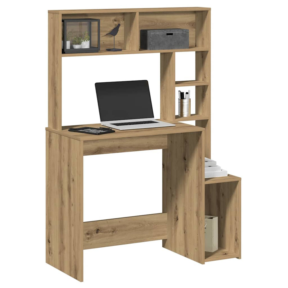 Schreibtisch mit Regal Artisan Eiche 100cm