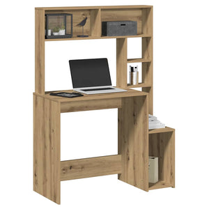 Schreibtisch mit Regal Artisan Eiche 100cm