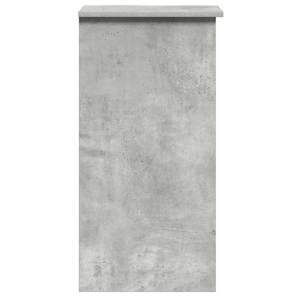 Schreibtisch Betongrau mit Regalen