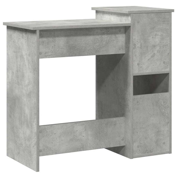 Schreibtisch Betongrau mit Regalen