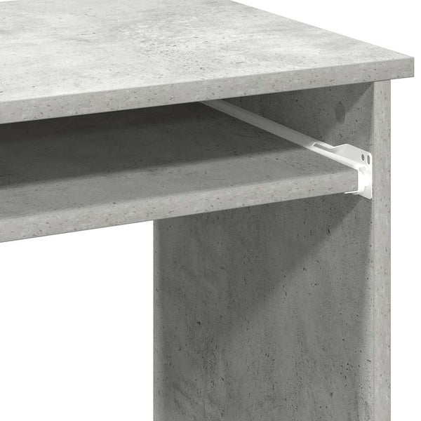 Schreibtisch Betongrau mit Regalen