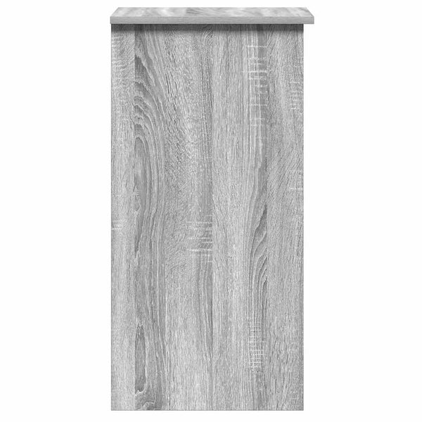 Schreibtisch mit Regal Grau Sonoma