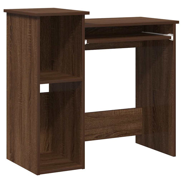 Schreibtisch mit Regal, Eichenoptik