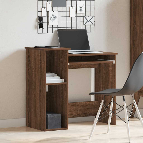 Schreibtisch mit Regal, Eichenoptik