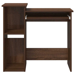 Schreibtisch mit Regal, Eichenoptik