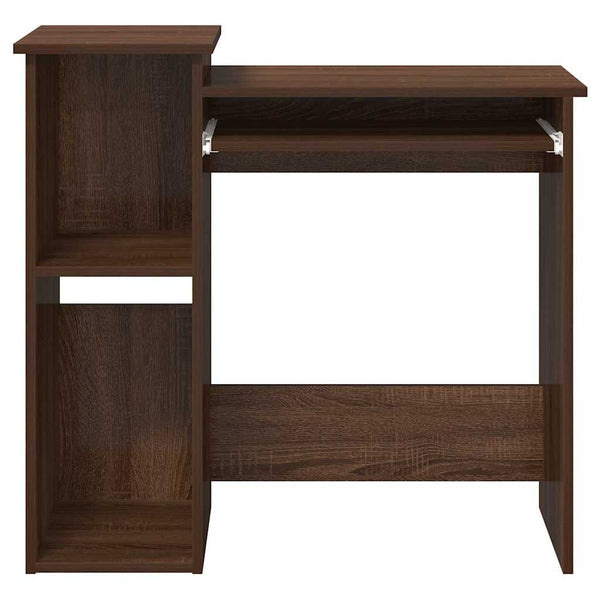 Schreibtisch mit Regal, Eichenoptik