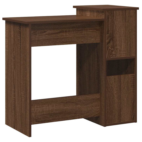 Schreibtisch mit Regal, Eichenoptik